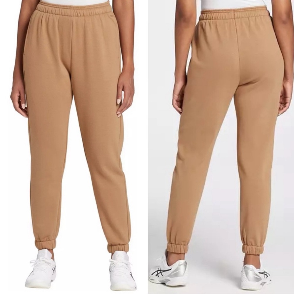 DSG Boyfriend Fleece Cinch Pants Joggers Sweatpants in Sahara Sand Size S